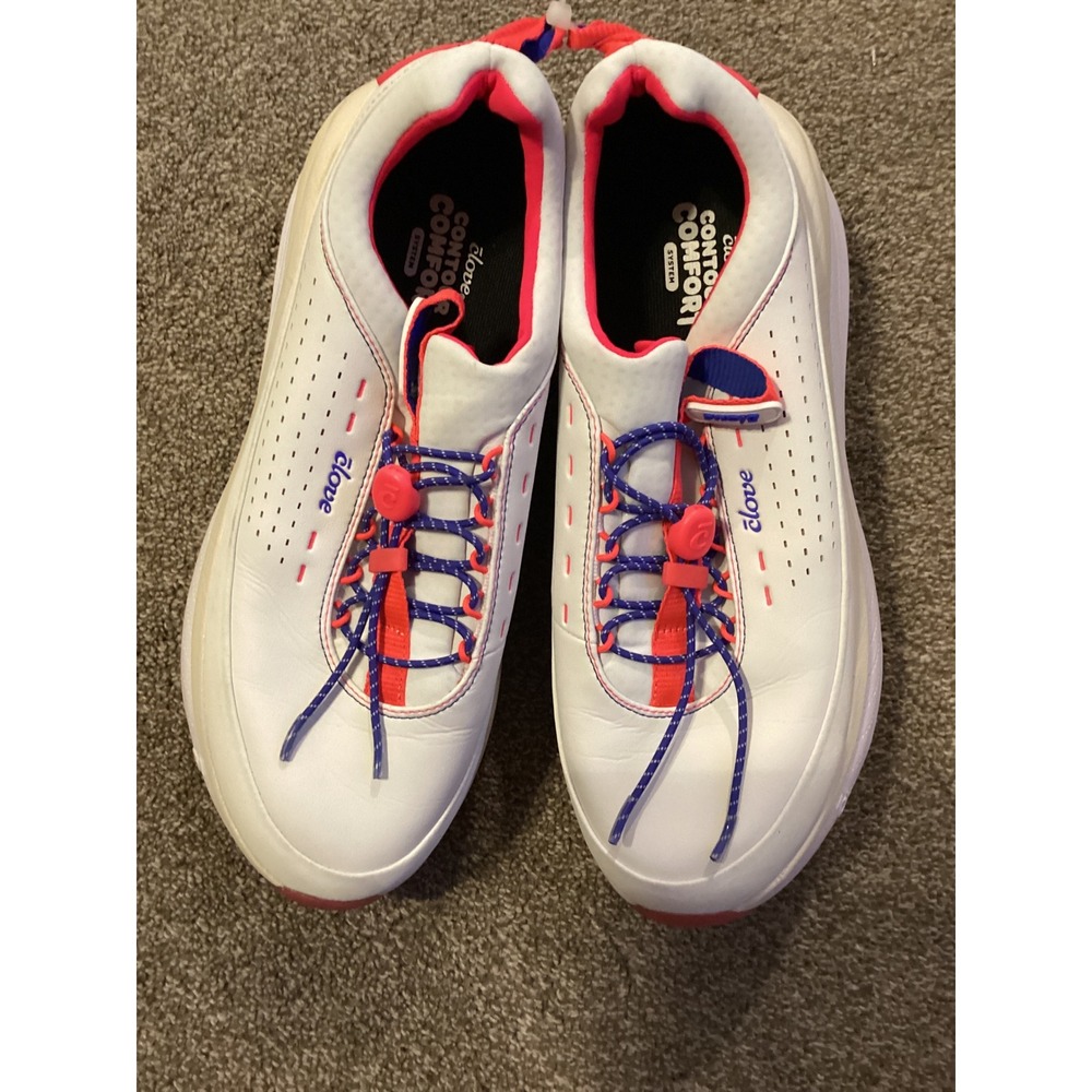 Clove Contour Comfort White Pink Blue Nursing Shoes Women 9.5 Men 8 FORT-2-US-D